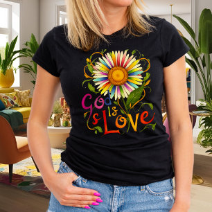 T-shirt En Tri-matière Dieu L'amour est pour toujours