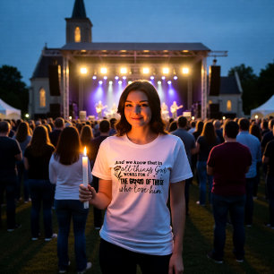 T-shirt En Tri-matière Dieu Travaille Pour Le Bien De Ceux Qui L'Aiment