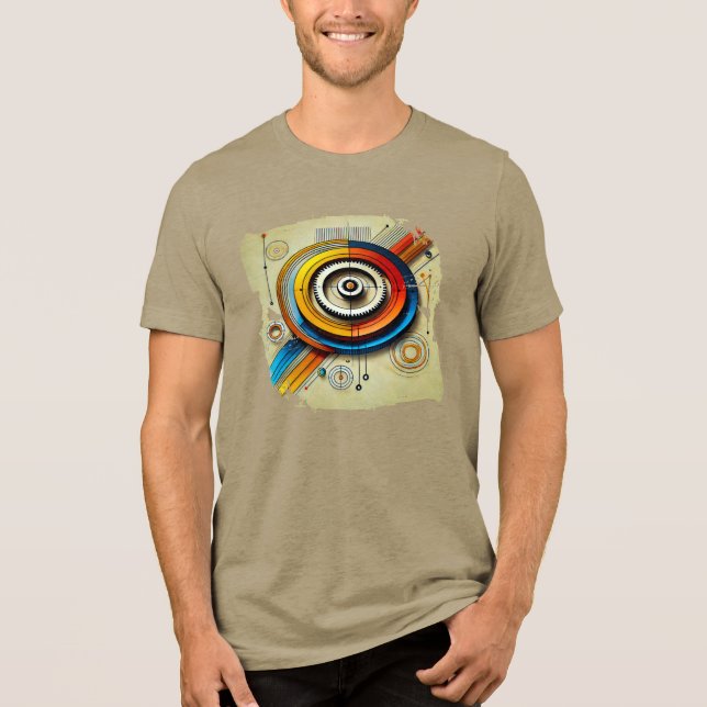 T-shirt En Tri-matière Digital TShit - Flèches électriques (Recto)