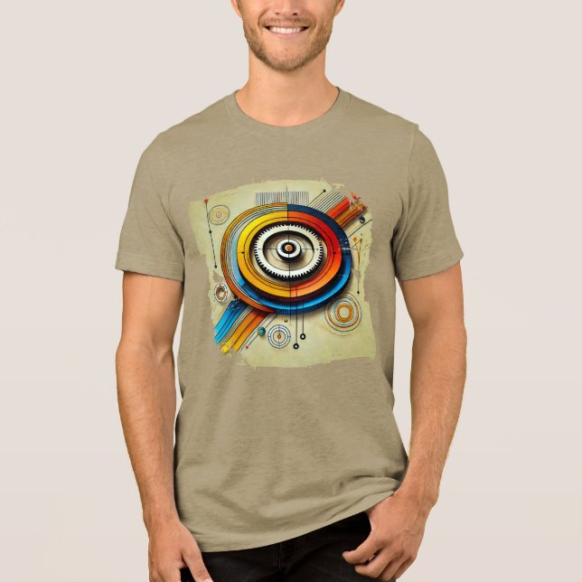 T-shirt En Tri-matière Digital TShit - Flèches électriques (Recto)