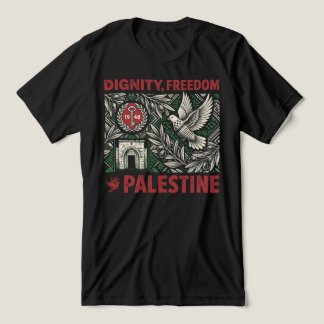T-shirt En Tri-matière Dignity, Freedom, Palestine