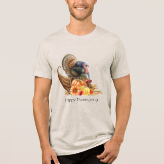 T-shirt En Tri-matière Dinde de la corne d'abondance de Thanksgiving T-Sh