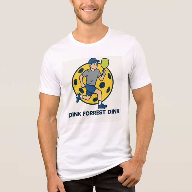 T-shirt En Tri-matière Dink Forrest Dink - Pickleball (Recto)