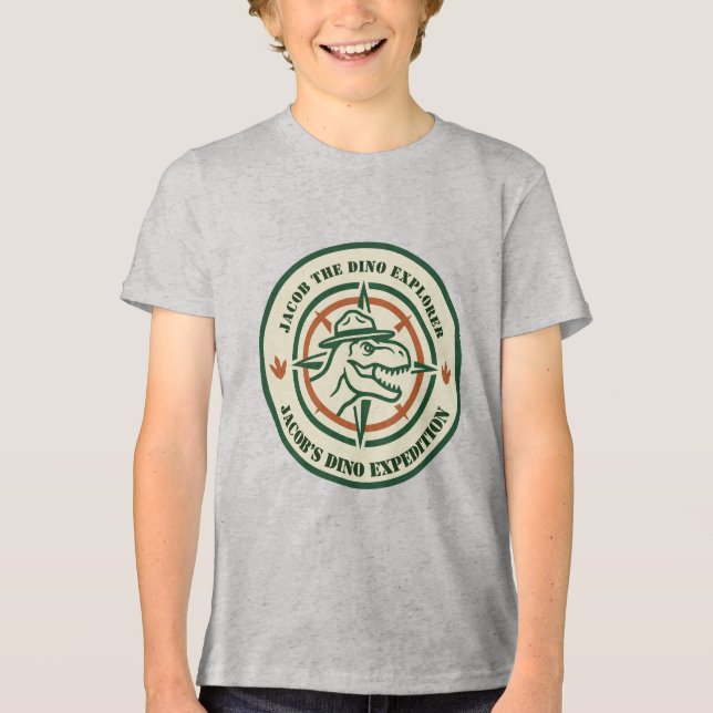 T-shirt En Tri-matière Dinosaur Dino Explorer (Recto)