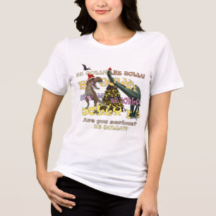 T-shirt En Tri-matière Dinosaure de stress des fêtes