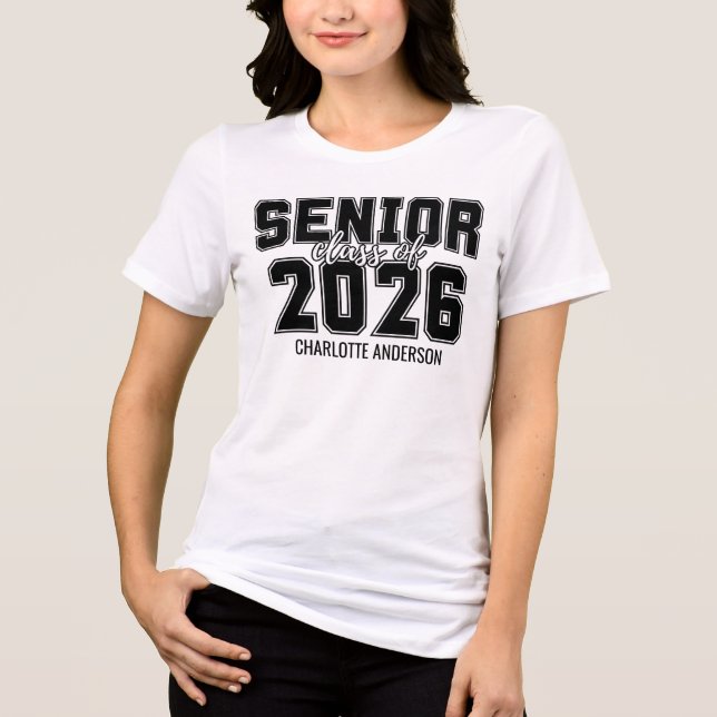 T-shirt En Tri-matière Diplômé de la promotion 2026  (Recto)