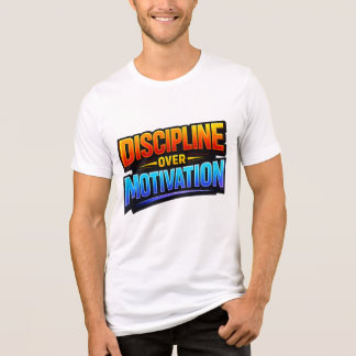 T-shirt En Tri-matière DISCIPLINE PLUTÔT QUE MOTIVATION ⚡ Le Secret pour