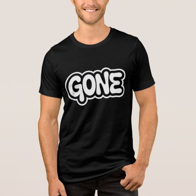 T-SHIRT  EN TRI-MATIÈRE DISPARU (Recto)