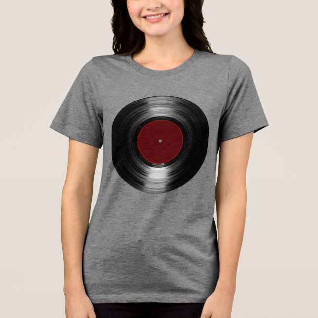 T-shirt En Tri-matière disque vinyle (Recto)