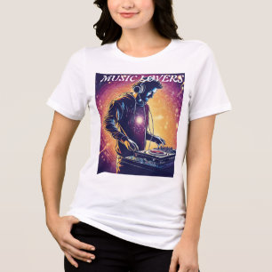 T-shirt En Tri-matière 🎧 DJ Quantum : Les battements cosmiques tournants