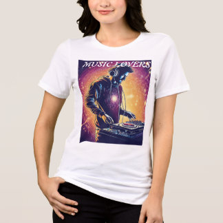 T-shirt En Tri-matière 🎧 DJ Quantum : Les battements cosmiques tournants
