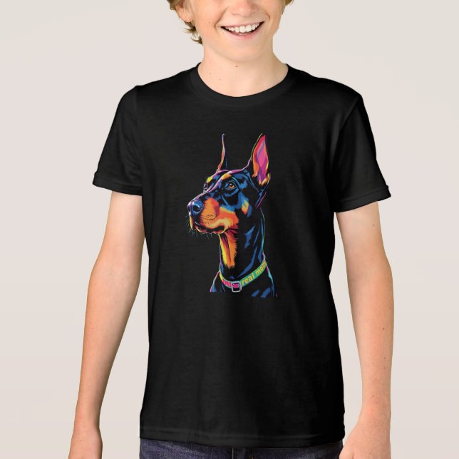 T-shirt En Tri-matière Doberman Maman Real (Recto)