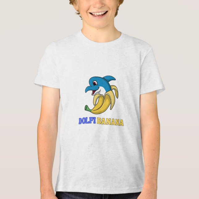 T-SHIRT  EN TRI-MATIÈRE DOLFI BANANE (Recto)