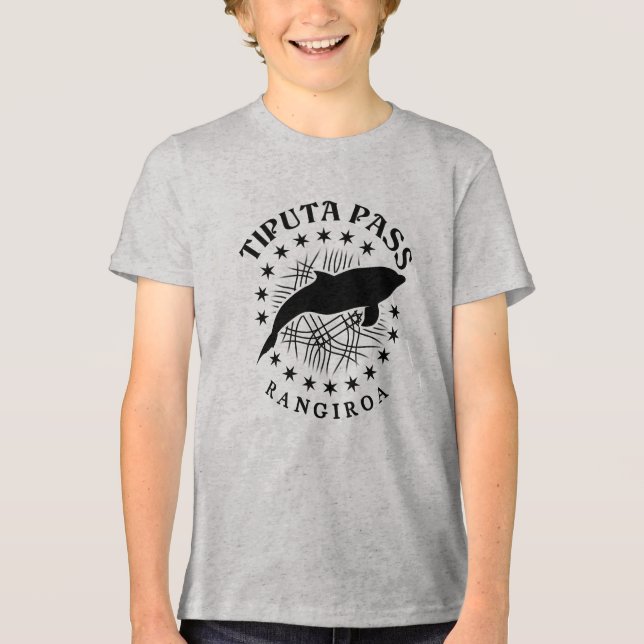T-shirt En Tri-matière Dolphin Plongée Rangiroa Lagoon - Tiputa Pass (Recto)