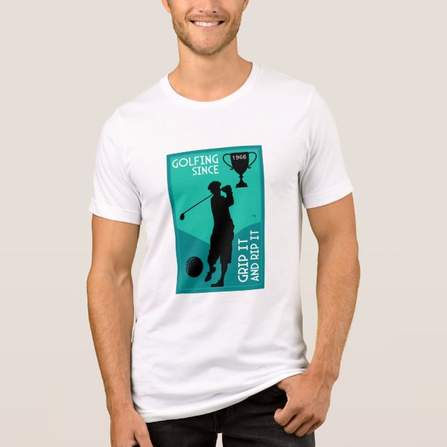 T-shirt En Tri-matière Don d'anniversaire aux golfeurs modifiables (Recto)