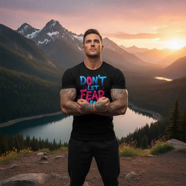 T-shirt En Tri-matière Don’t Let Fear Win Graffiti  (Créateur téléchargé)