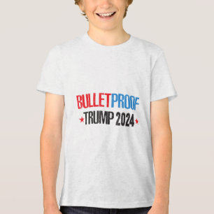 T-shirt En Tri-matière Donald Trump 2024, Dieu bénisse le président Trump