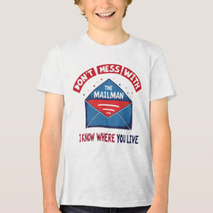 T-shirt En Tri-matière Dont Mess avec l'Humour Mailman