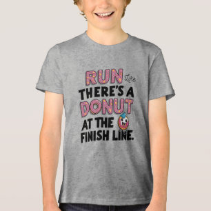 T-shirt En Tri-matière Donut à la ligne finale Funny Fitness Motivation
