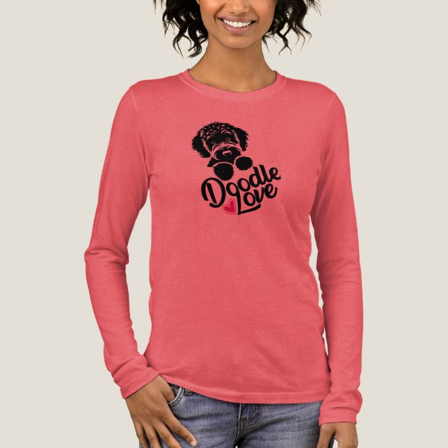 T-shirt En Tri-matière Doodle Dog Love (Recto)