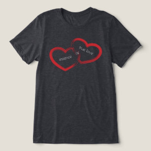 T-shirt En Tri-matière Double coeur rouge