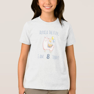 T-shirt En Tri-matière Douce Alpaca avec Ballon Teint Rose pour l'anniver