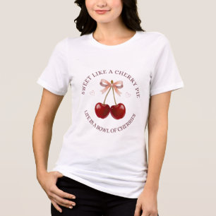 T-shirt En Tri-matière Doux comme une tarte aux cerises