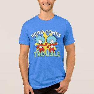T-shirt En Tri-matière Dr. Seuss   Chose Un Chose Deux Les Ennuis Arriven