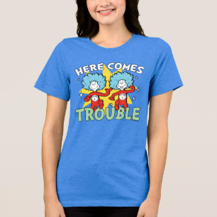 T-shirt En Tri-matière Dr. Seuss Chose Un Chose Deux Les Ennuis Arriven