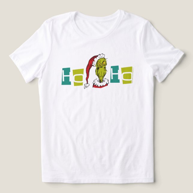 T-shirt En Tri-matière Dr. Seuss | Le Grinch - Ho Ho Ho (Design Recto)