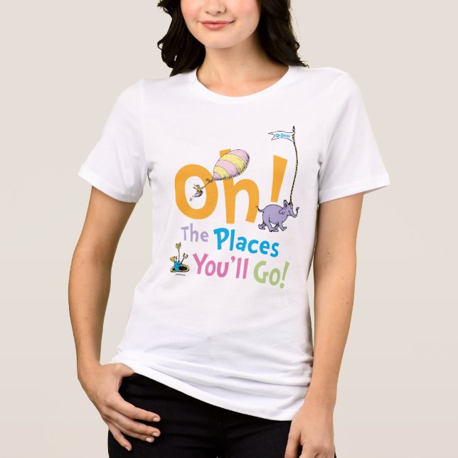 T-shirt En Tri-matière Dr Seuss | Oh, les endroits où vous irez ! (Recto)