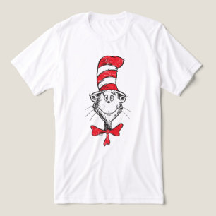 T-shirt En Tri-matière Dr. Seuss Tête de Chat dans le Chapeau - Vintage