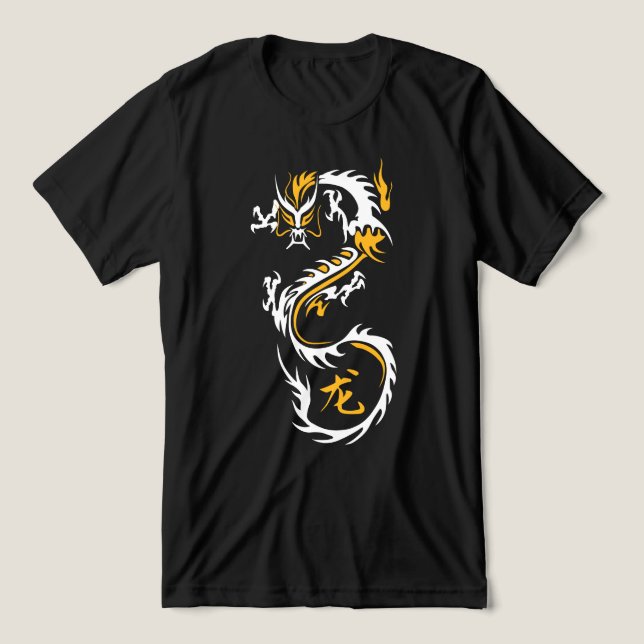 T-shirt En Tri-matière Dragon chinois moderne (Design Recto)