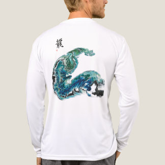 T-shirt En Tri-matière Dragon dans les vagues - T-Shir d'énergie de l'océ