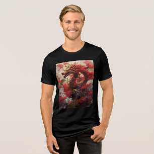 T-shirt En Tri-matière Dragon d'automne dans la forêt cramoisie