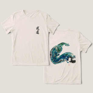 T-shirt En Tri-matière Dragon in the Waves - Énergie de l'océan Abstrait