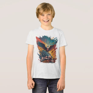 T-shirt En Tri-matière Drapeau américain