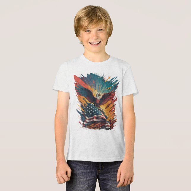 T-shirt En Tri-matière Drapeau américain (Recto plein)