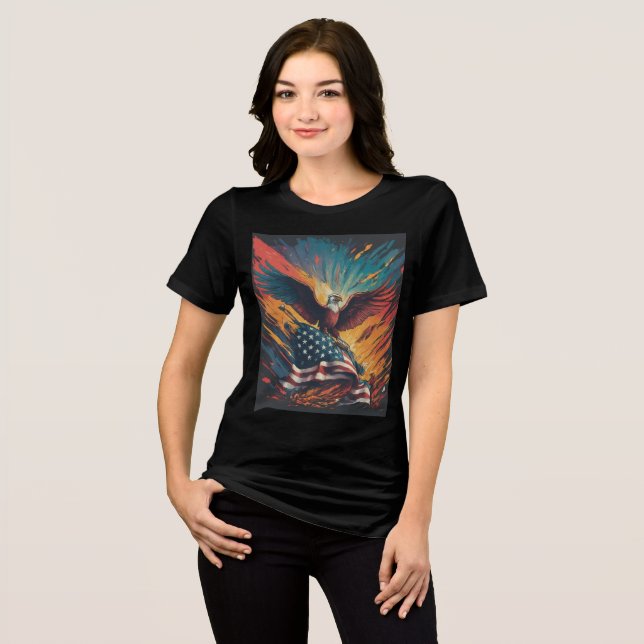 T-shirt En Tri-matière Drapeau américain (Recto plein)
