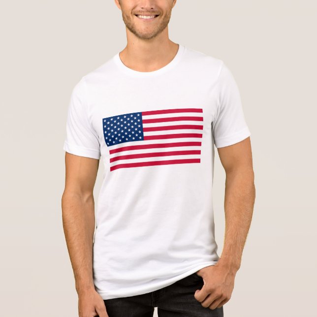 T-shirt En Tri-matière Drapeau américain patriotique (Recto)