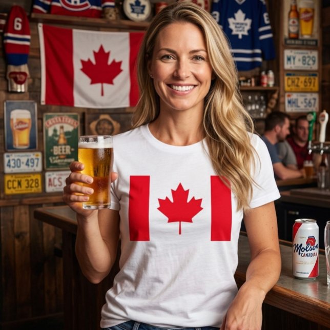 T-shirt En Tri-matière Drapeau canadien. CANADA.  (Créateur téléchargé)