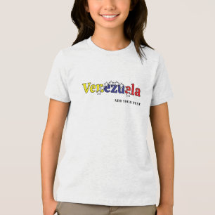 T-shirt En Tri-matière drapeau cool de pays personnaliser enfant vénézuél