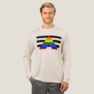 T-shirt En Tri-matière Drapeau d'allié straight de SlipperyJoe, arc-en-ci