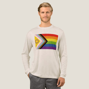 T-shirt En Tri-matière Drapeau de fierté intersexe de SlipperyJoe's fond