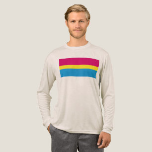 T-shirt En Tri-matière Drapeau de fierté pansexuelle SlipperyJoe rose amb