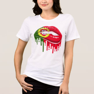 T-shirt En Tri-matière drapeau de la racine de la fierté des lèvres du Po