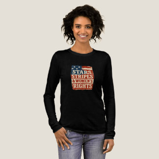 T-shirt En Tri-matière Drapeau en détresse Stars, Stripes & Droits des Fe