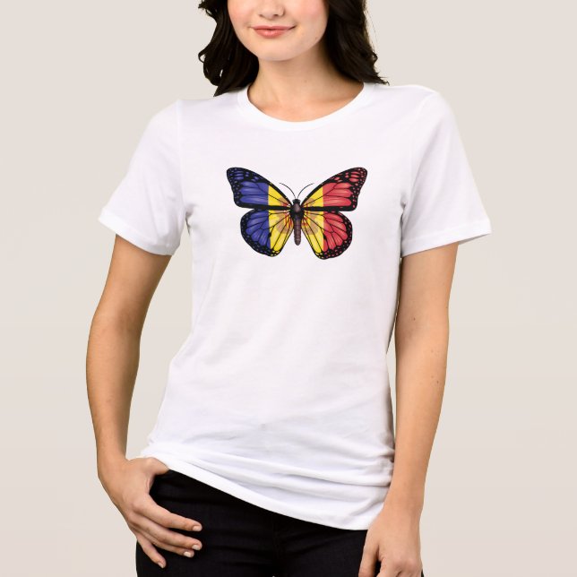 T-shirt En Tri-matière Drapeau papillon d'Andorre (Recto)