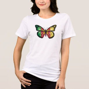 T-shirt En Tri-matière Drapeau Papillon Monarque du Cameroun