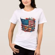 Drapeau patriotique américain T-shirt